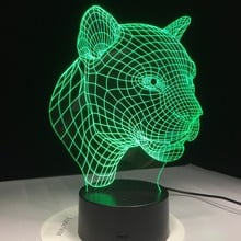 3D Light Deco LED Table Lamp USB Charge Bedroom Living Room Bar Atmosphere Decor LED Acrylic Lamp Leopard Tiger Light 2024 - buy cheap