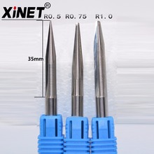 6mm*60L,Freeshipping,CNC Solid Carbide Milling Cutter,tapered ball nose end mill,woodworking tool,relief sculpture 2024 - buy cheap