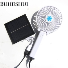 Вентилятор на солнечной батарее BUHESHUI, 1 Вт, 5,5 В, для дома, офиса, улицы, путешествий, складной портативный USB мини-вентилятор, зарядное устройство на солнечной батарее для аккумулятора 3,7 в 2024 - купить недорого
