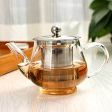 400ml Handmade Teapot With Filter Heat Resistant Glass Tea Pot Infuser Stainless Steel Kettle Wholesale Tea Pots Drinkware 2024 - buy cheap