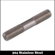 M16 M16*150 M16x150 M16*160 M16x160 M16*170 M16x170 304 Stainless Steel ss DIN835 Screw Headless Double End Thread Rod Bolt Stud 2024 - buy cheap