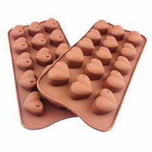 15 lattice Heart Cake Mold Cake Decoration Tools Silicone Mold Soap Ice Cube Chocolate Candy Silicone Mold Baking Pastry Tool 2024 - buy cheap