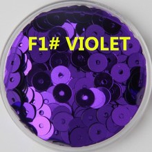 Lentejuelas redondas planas multicolores para manualidades, accesorios de bricolaje, Bolsa de confeti, color violeta, 6mm, 60 g/lote 2024 - compra barato