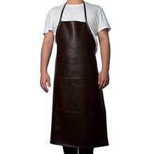 Leather Cooking Baking Aprons Waterproof Oil-Proof Kitchen Apron Restaurant Aprons For Women Home Sleeveless Apron 2024 - buy cheap