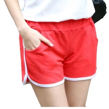 Women Short Female Girl Shorts Solid Color Black / Gray / Red Summer Casual  Shorts Size M / L /XL 2024 - buy cheap