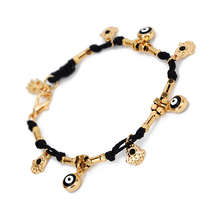 Fashion Jewelry Gold Color Devil eye Hamsa Hand of Fatima Bracelets For Women Rope Charm Bracelets Pulseira Feminina 2024 - buy cheap