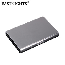 EASTNIGHTS New Stainless Steel Business Men Women Credit Card Holder Case ID Cards Metal Travel Wallet 2024 - buy cheap