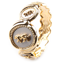 Free shipping fashion gold lion animal alloy bangle bracelet for women, cuff bangles metal bracelets jewelry 2024 - buy cheap