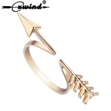 Cxwind New Triangle Arrow Ring Fashion Feather Rings for women Adjustable Engagement Wedding Gift Jewelry anillos 2024 - buy cheap