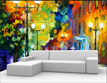 Custom 3D large mural,Cool color street painting murals living room backdrop,KTV  Hotel wallpaper papel de parede 2024 - buy cheap