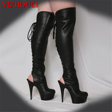 15 cm sexy nightclub pole dancing boots, women summer 6 inches high heel to thigh, high boots 2024 - buy cheap