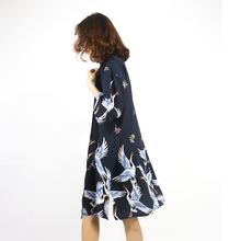 Blusa feminina longa estilo kimono, camisa japonesa zz017 2024 - compre barato