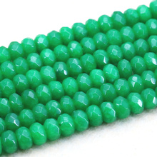 Contas soltas em forma de ábaco de calcedônia verde facetada 5x8mm, 15 ", elegante, moda diy, para fazer jóias femininas, imperdível 2024 - compre barato