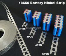 Free Shipping 18650 battery nickel strip lithium battery pure nickel plate 2P2S 3P2S 4P2S 5p2s 6p2s 8p2s 9p2s 10P2S nickel belt 2024 - buy cheap