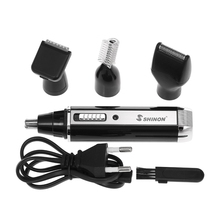HOT!Shinon 4 In 1 Nose Hair Beard Eyebrow Rechargeable Electric Trimmer Electric Nose Trimmer Shaver Hair Clipper Eu Plug 2024 - buy cheap
