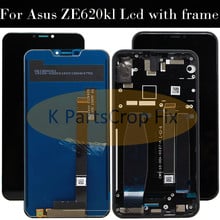 6,2 "para Asus ZE620KL LCD con marco de montaje de digitalizador con pantalla táctil para Asus Zenfone 5 2018 ZE620KL LCD 2024 - compra barato