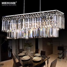 Modern Chandelier Lighting Crystal Rectangle Pendant Hanging Lights for Dining room Lustres Home Lighting Luminaire 2024 - buy cheap