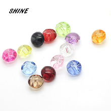 SHINE Resin Sewing Buttons Scrapbooking Round Candy Color Mixed One Hole 12mm Dia. 12 PCs Costura Botones bottoni botoes 2024 - buy cheap