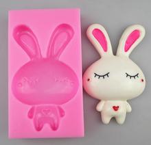 DIYLovely handmade chocolate rabbits body shall silicone mold cake decorating tools mold liquid silicone bakeware Paul 2024 - buy cheap