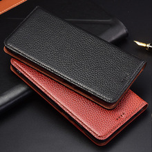 Flip Stand Litchi Genuine Leather Case For Huawei Honor 10 10i 20 20i V10 V20 Lite V30 Pro Cover Mobile Phone Case 2024 - buy cheap