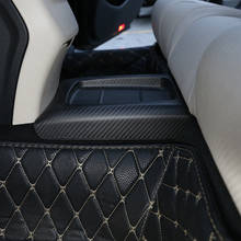 Настоящее углеродное волокно для салона автомобиля задняя защитная крышка Накладка для Mercedes Benz E Class W213 2016 2017 2018 автомобильные аксессуары 2024 - купить недорого