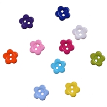 300Pcs/lot 11x11mm 2 Holes Mixed Resin Flower Sewing Buttons Scrapbooking Accessories Knopf  Apparel DIY Home Decoration 2024 - buy cheap