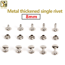 100x Single-sided Cap Rivet of Metal Tubular 8X6mm 8X7mmm 8X8mm 8X9mm 8X10mm Metal Leather Craft Repairs Studs Punk Spike Decor 2024 - buy cheap