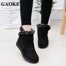 2019 Woman Shoes Woman Winter Snow Boots Warm Ankle Boots Platform Rubber Female Boots Winter Snow Footwear Lady Low Heel Shoes 2024 - buy cheap