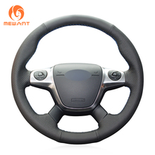 MEWANT Black Artificial Leather Car Steering Wheel Cover for Ford Focus 2011-2014 Grand C-Max 2010-2015 Kuga 2012 2013-2016 2024 - buy cheap