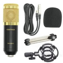 Bm800-microfone condensador dinâmico com fio, gravação em estúdio, com montagem antichoque 2024 - compre barato