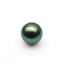 Round Peacock Green High Luster Tahitian Cultured Loose Pearl Undrilled 12.3mm 2024 - buy cheap