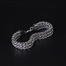 Pulsera de cadena de serpiente de acero inoxidable para hombre, brazalete de estilo Vintage, 22cm, regalo para enamorados, 1 unidad, ZCL9055 2024 - compra barato