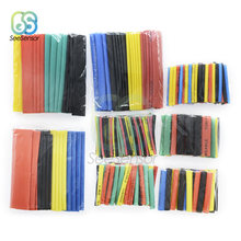 328Pcs/set Sleeving Wrap Wire Car Electrical Cable Tube kits Heat Shrink Tube Tubing Polyolefin 8 Sizes Mixed Color 2024 - buy cheap