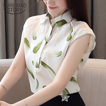 women's summer blouses blusas mujer de moda 2019 short sleeve print chiffon blouse women shirts womens tops and blouses 3914 50 2024 - buy cheap