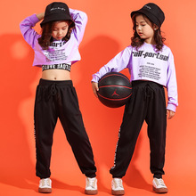 Los niños baile de Hip Hop ropa traje de baile de Jazz, traje de niño de la calle ropa traje pantalones sudadera 90 2024 - compra barato