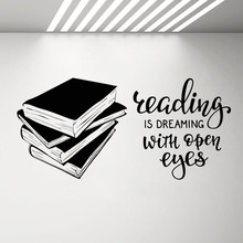 Inspiring Books Quote Vinyl Wall Decal Reading Room Library Book Shop Wall Stickers Removable Motivational Words Decals G642 2024 - buy cheap