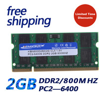 KEMBONA Горячая распродажа! Ноутбук SODIMM DDR2 2 ГБ 800 МГц pc6400 2 Гб 200pin для ноутбука-отличное качество и бесплатная доставка 2024 - купить недорого