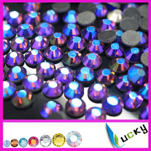 Free shipping 1440pcs 2014 new design 20ss iron on crystals Amethyst ab color hotfix rhinestones good water and heat test 2024 - buy cheap