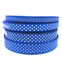 10mm 15mm 20mm 25mm Grosgrain Ribbon Blue Printing Polka Dot Hair Bow Party Christmas Wedding Decoration DIY Gift Wrapping 2024 - buy cheap