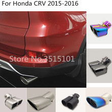 car protection outlet cover muffler exterior end pipe dedicate exhaust tip tail 1pcs For Honda CRV CR-V 2015 2016 2024 - buy cheap