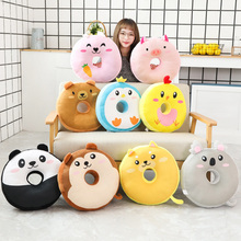 Cute Doughnut Shape Pig Bear Monkey Panda Dog Rabbit Stuffed Soft Plush Cushion Toy Sofa Pillow Kids Children Gift Doll For Girl 2024 - buy cheap