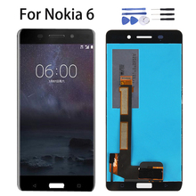 Original LCD Display 5.5"  For Nokia 6 2017 Nokia6 N6 TA-1000 TA-1003 TA-1021 TA-1025 TA-1033 1039 LCD Screen Panel Digitizer 2024 - buy cheap