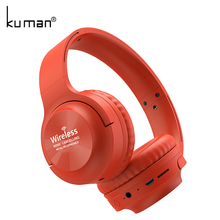 Kuman deportes auriculares estéreo inalámbrico auriculares HIFI auriculares Bluetooth con 3,5mm línea de conversión para PC de teléfono de YL-HH8 2024 - compra barato