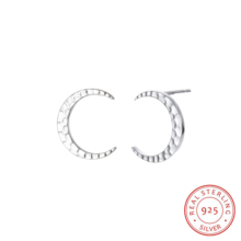 925 Sterling Sliver Earrings Fashion Wedding Jewelry Moon Shape Stud Earrings Anniversary Elegant Gift for Women(EA103299) 2024 - buy cheap
