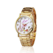TZ #501 Модные Женские Аналоговые кварцевые наручные часы из нержавеющей стали со стразами 2024 - купить недорого