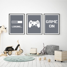 Póster Artístico minimalista de Gaming para habitación de niños, pintura en lienzo, decorativo, imágenes de pared de videojuegos, impresión para decoración de la habitación de los jugadores 2024 - compra barato