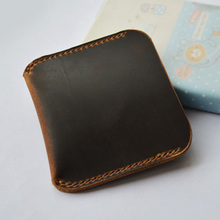 Minimalist Wallet for Credit Cards Handmade Genuine Leather Card Organizer Vintage Designer Card Holder Men Porte Carte 2024 - buy cheap