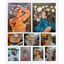 Full Square/Round Drill 5D DIY Diamond Painting "Sexy fat woman" 3D Embroidery Cross Stitch Mosaic Rhinestone Home Decor  ZT 2024 - buy cheap
