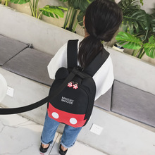Disney-mochila antipérdida para niños y niñas, bolsa de viaje ligera con dibujos animados de Mickey mouse, Minnie, para guardería 2024 - compra barato