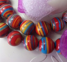 10mm stripe Turkey DIY Round loose beads Women Manual New Hot sale High-quality Fashion beautiful Wholesale and retail 15'' 2024 - buy cheap